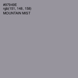 #97949E - Mountain Mist Color Image